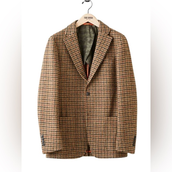 TODD SNYDER x J.PRESS Harris Tweed Houndstooth Wool Suit Jacket - Picture 1 of 11